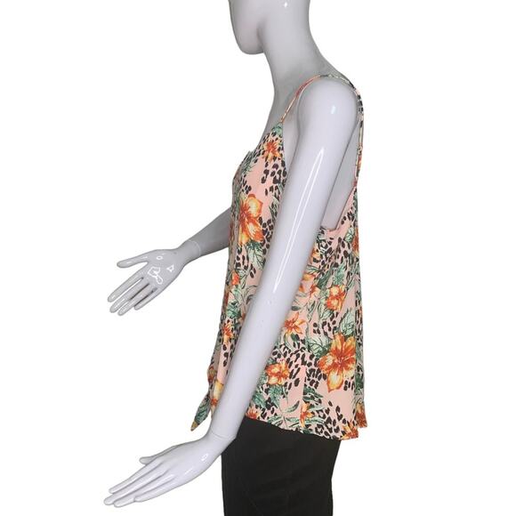 Naked Zebra NWT Sleeveless Floral Print Full Lining Size L Adjustable St… - Picture 6 of 10